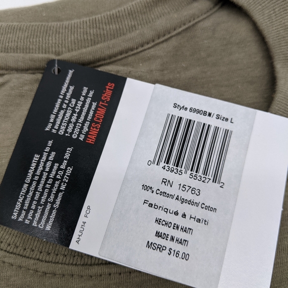 Hanes XTemp Short sleeve shirts Large - Picture 3 of 3